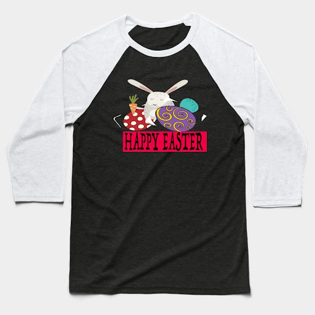 Happy Easter Baseball T-Shirt by ClothesLine